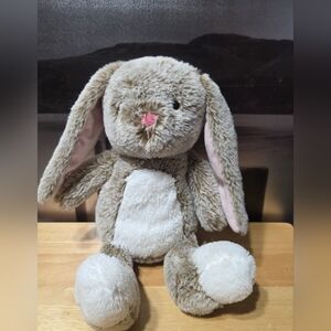 Plush Bunny Stuffed Animal - Brown and White Animal Adventure